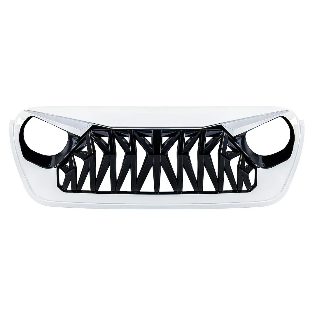AMJPCA00141 – AMERICAN MOD Grille, With Light Cutouts Black/ White ABS Plastic With LED Eye Bow Daytime Running Light...